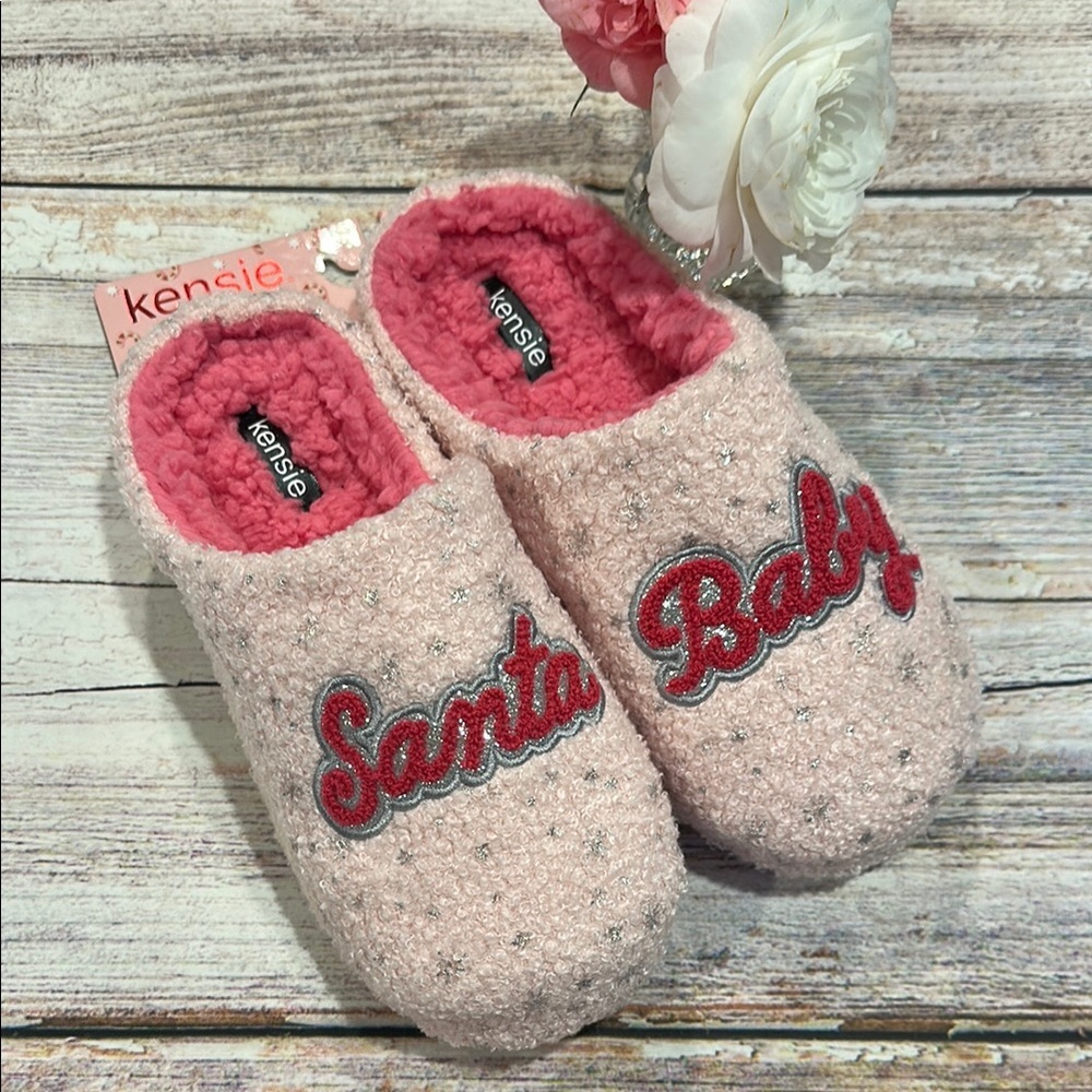 Kensie Sz 9 Santa Baby 🎅🏼 Women's Slippers • NWT!